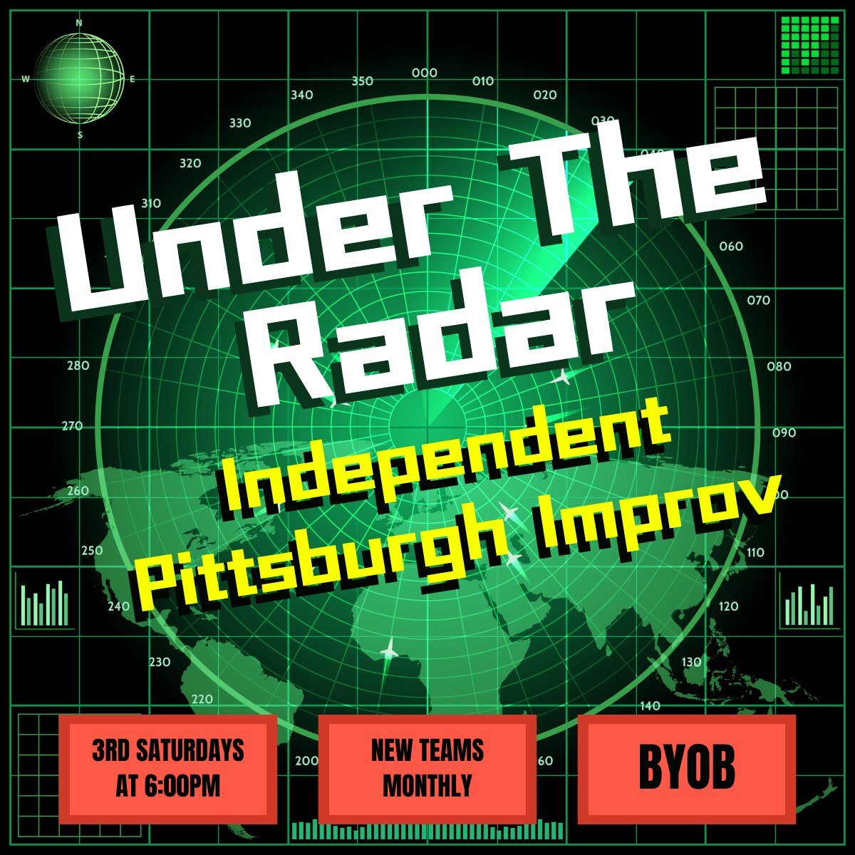 Pittsburgh's independent improv teams take the stage every third Saturday of the month at 6PM! Hosted by Pittsburgh legends, Moop Troop!